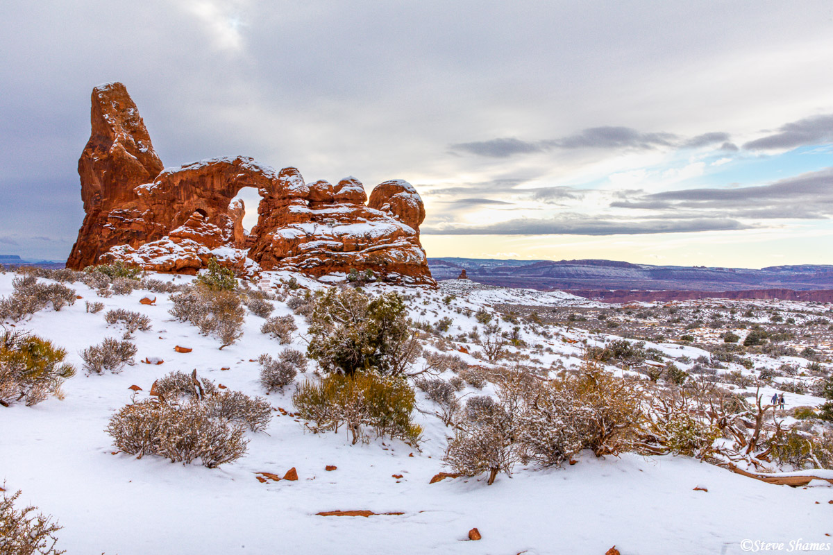 Arches in Snow | Arches National Park, Utah | Steve Shames Photo Gallery